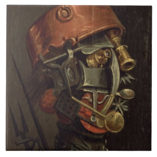 The Cook (oil on panel) Tile