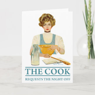 The Cook Requests the Night Off Invitation