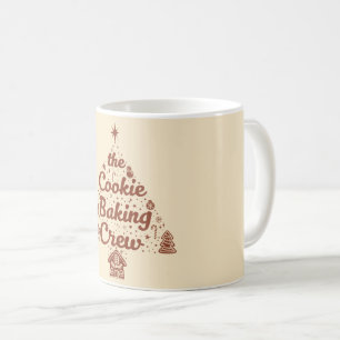 The Cookie Baking Crew Christmas Tree Design Coffee Mug