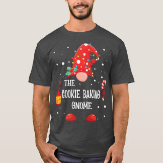 The Cookie Baking Gnome Matching Family Christmas  T-Shirt