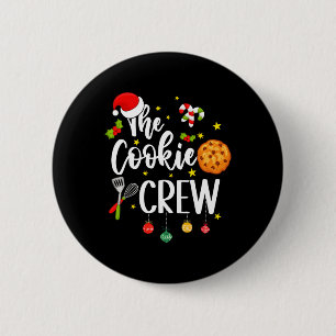 The Cookie Crew Christmas Baking Cookie Lover Kids 2 Inch Round Button