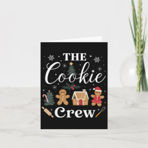 The Cookie Crew Christmas Baking Cookie Lover Kids Card