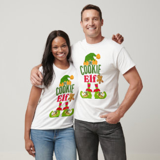 The Cookie Elf Funny Christmas Unisex Cotton Tee