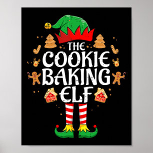 The Cookie King Elf Christmas Family Matching Xmas Poster
