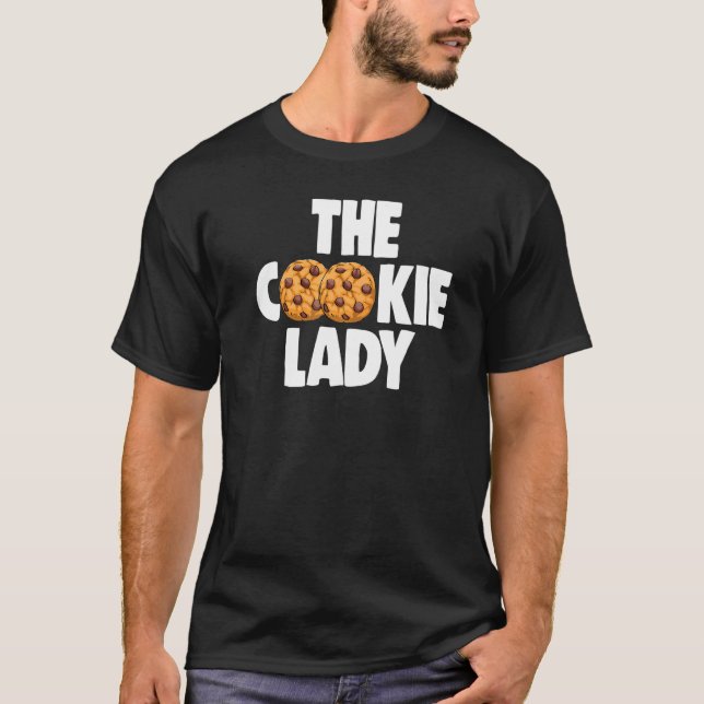 The Cookie Lady Baking Women Choco Chip Cookie Par T-Shirt (Front)