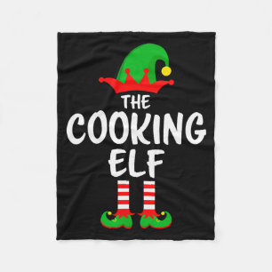 The Cooking Elf Matching Family Christmas  Fleece Blanket