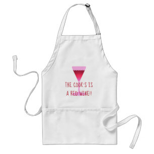 The cook's is a red wine standard apron