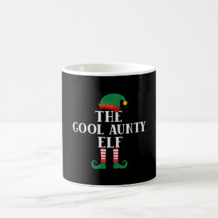 The Cool Aunty Elf Funny Christmas Coffee Mug