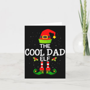 The Cool Dad Elf Christmas Family Matching Pajama Card