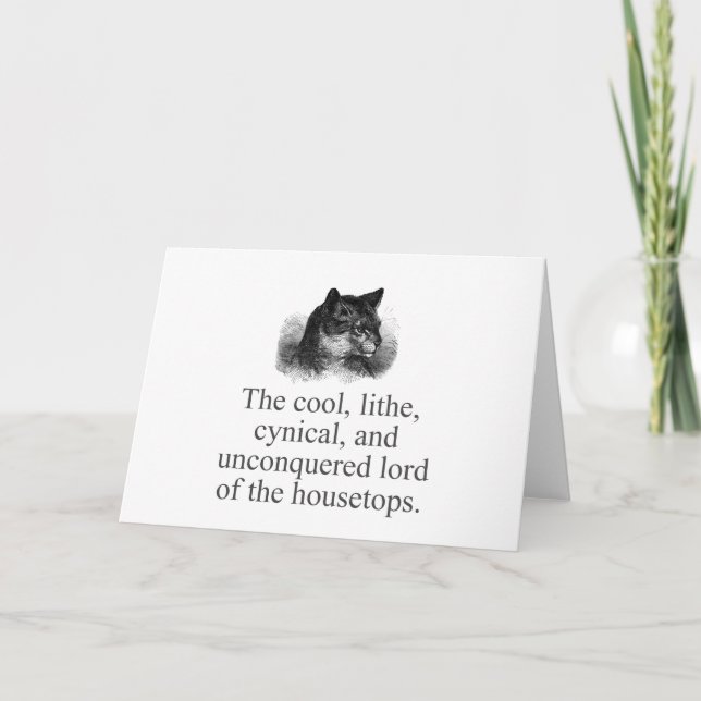 The Cool Lithe Cynical  Card (Front)