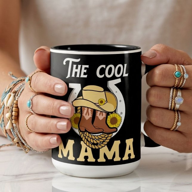 The Cool Mama | Western Mother’s Day Unique Two-Tone Coffee Mug (Creator Uploaded)