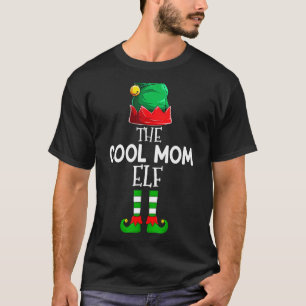 The Cool Mom Elf Christmas Family Matching Costume T-Shirt
