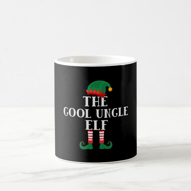 The Cool Uncle Elf Funny Christmas Coffee Mug (Center)
