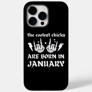 THE COOLEST CHICKS ARE BORN IN JANUARY birthday    Case-Mate iPhone 14 Pro Max Case