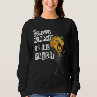 The Coolest Pumpkin In The Patch Scarecrow Pumpki Sweatshirt