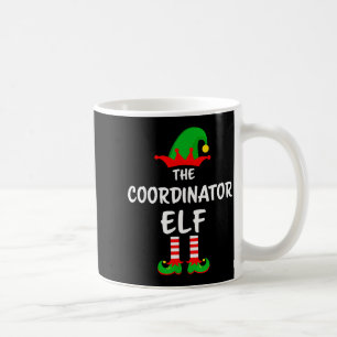 The Coordinator Elf Matching Family Christmas Coffee Mug