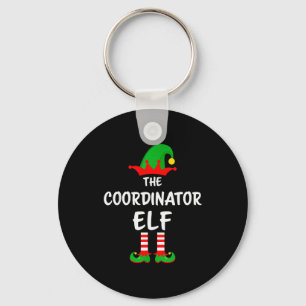 The Coordinator Elf Matching Family Christmas Keychain