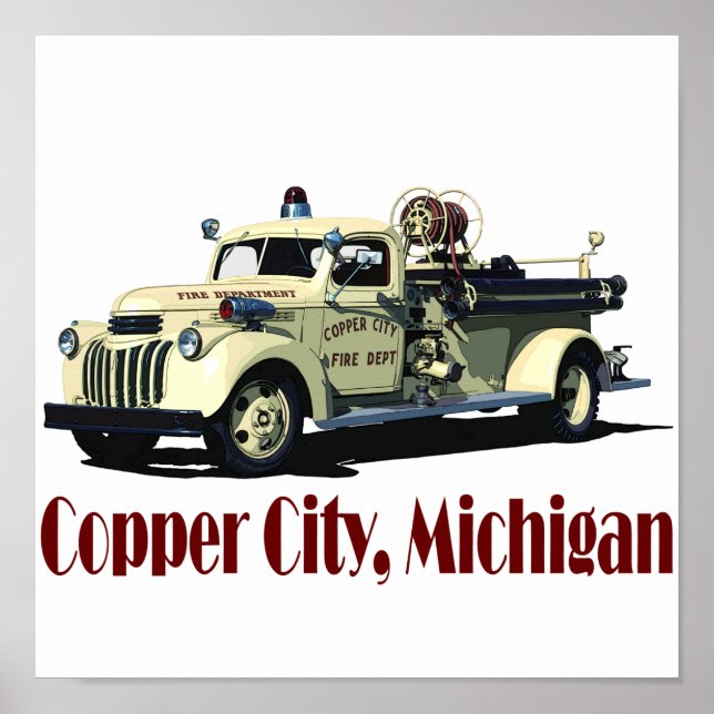 The Copper City Firetruck Poster (Front)