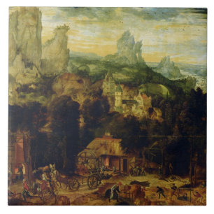 The Coppermine (oil on panel) Tile