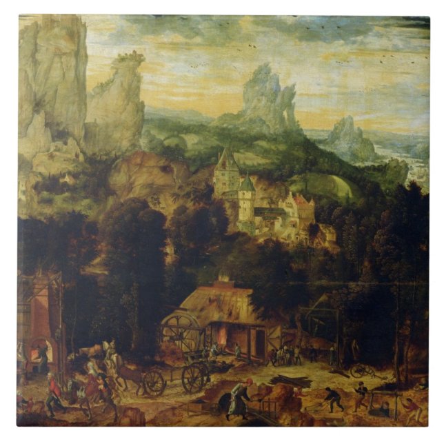 The Coppermine (oil on panel) Tile (Front)
