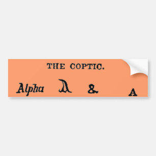 The Coptic Bumper Sticker