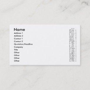 The Coptic Business Card