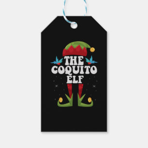 The Coquito Elf Funny Christmas Matching Family Gift Tags