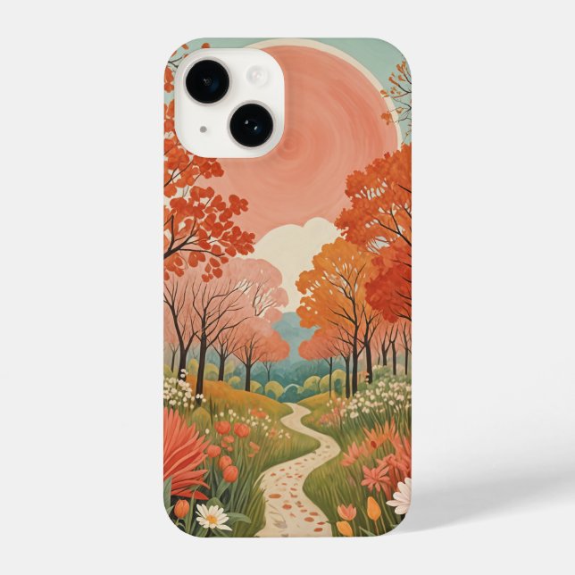  The Coral Sun Path iPhone Case (Back)