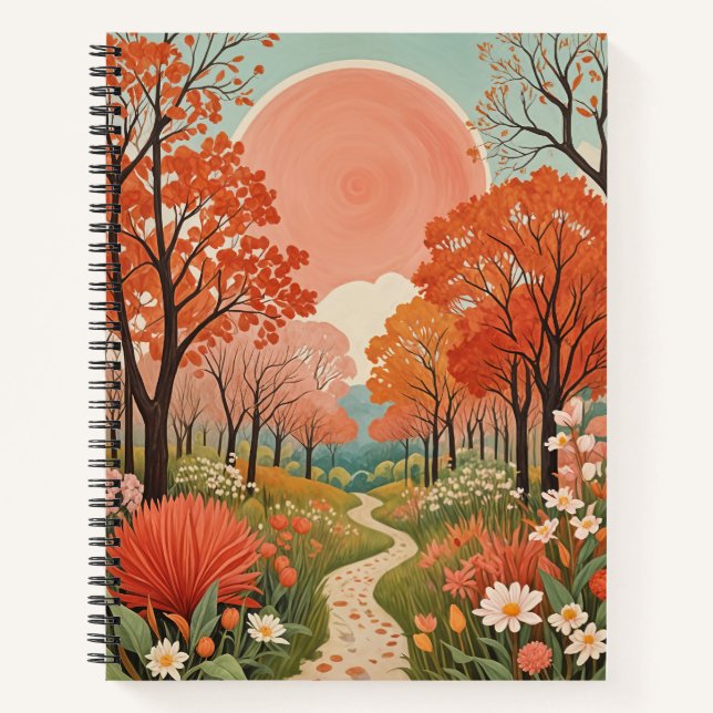  The Coral Sun Path Notebook (Front)