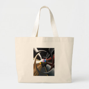 The Core of the Hustle   Office Essentials Keychai Large Tote Bag