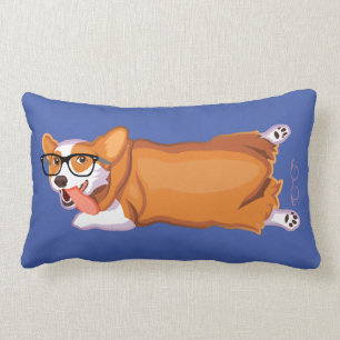 The Corgi Sploot Lumbar Pillow