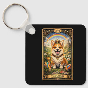 The Corgi Tarot Card Keychain
