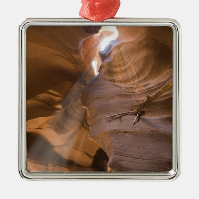 The Corkscrew in Upper Antelope Canyon, Navajo Metal Ornament (Front)