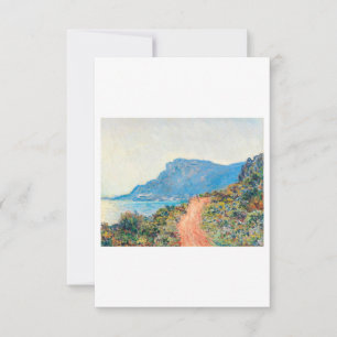 The Corniche Landscape by Claude Monet Thank You Card