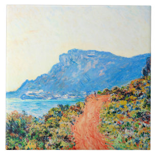 The Corniche near Monaco by Claude Monet Tile