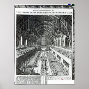 The Coronation Banquet in Westminster Hall Poster