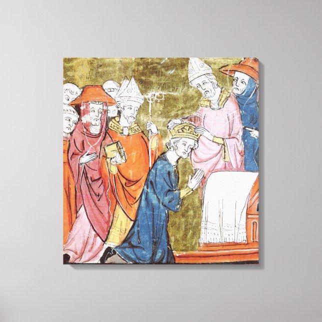 The Coronation of Emperor Charlemagne Canvas Print (Front)