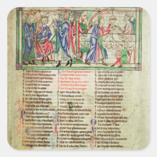 The Coronation of King Henry II's son Square Sticker