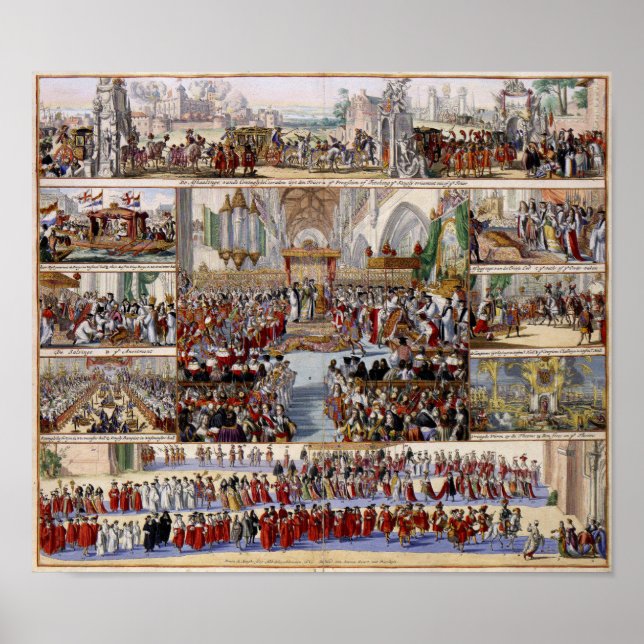The Coronation of King William III and Queen Mary Poster (Front)