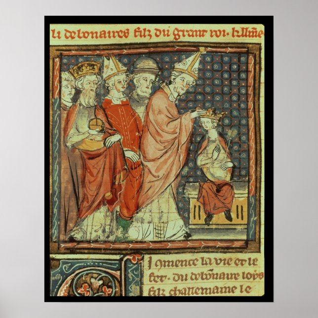 The coronation of Louis I 'the Pious' Poster (Front)