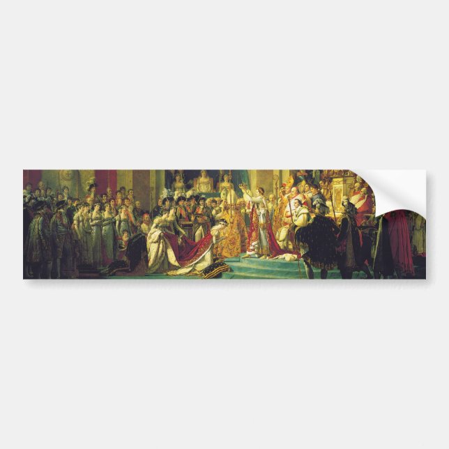 The Coronation of Napoleon by Jacques Louis David Bumper Sticker (Front)
