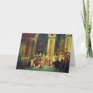 The Coronation of Napoleon by Jacques Louis David Card