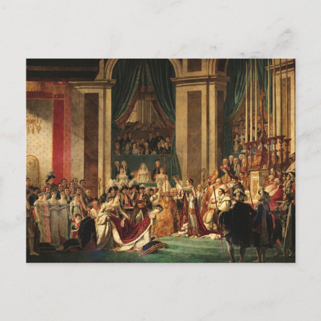 The Coronation of Napoleon by Jacques-Louis David Postcard (Front)