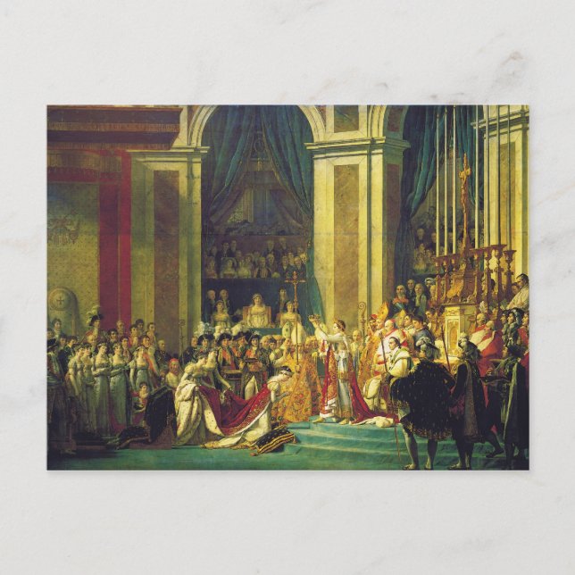 The Coronation of Napoleon by Jacques Louis David Postcard (Front)