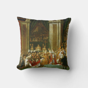 The Coronation of Napoleon, Jacques-Louis David Throw Pillow