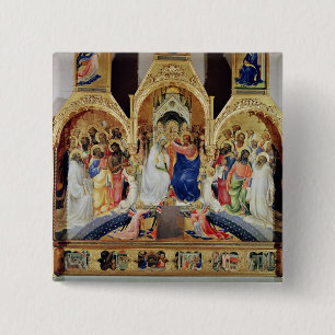 The Coronation of the Virgin 2 Inch Square Button