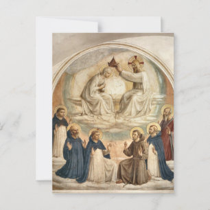 The Coronation of the Virgin by Fra Angelico Postcard