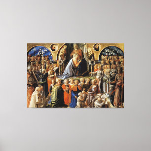 The Coronation of the Virgin Canvas Print