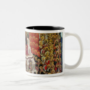 The Coronation of the Virgin in Paradise, 1438 Two-Tone Coffee Mug