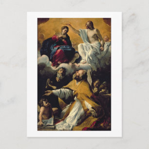 The Coronation of the Virgin with SS. William of A Postcard